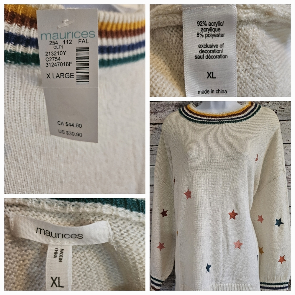 Maurices Brand Star Sweater